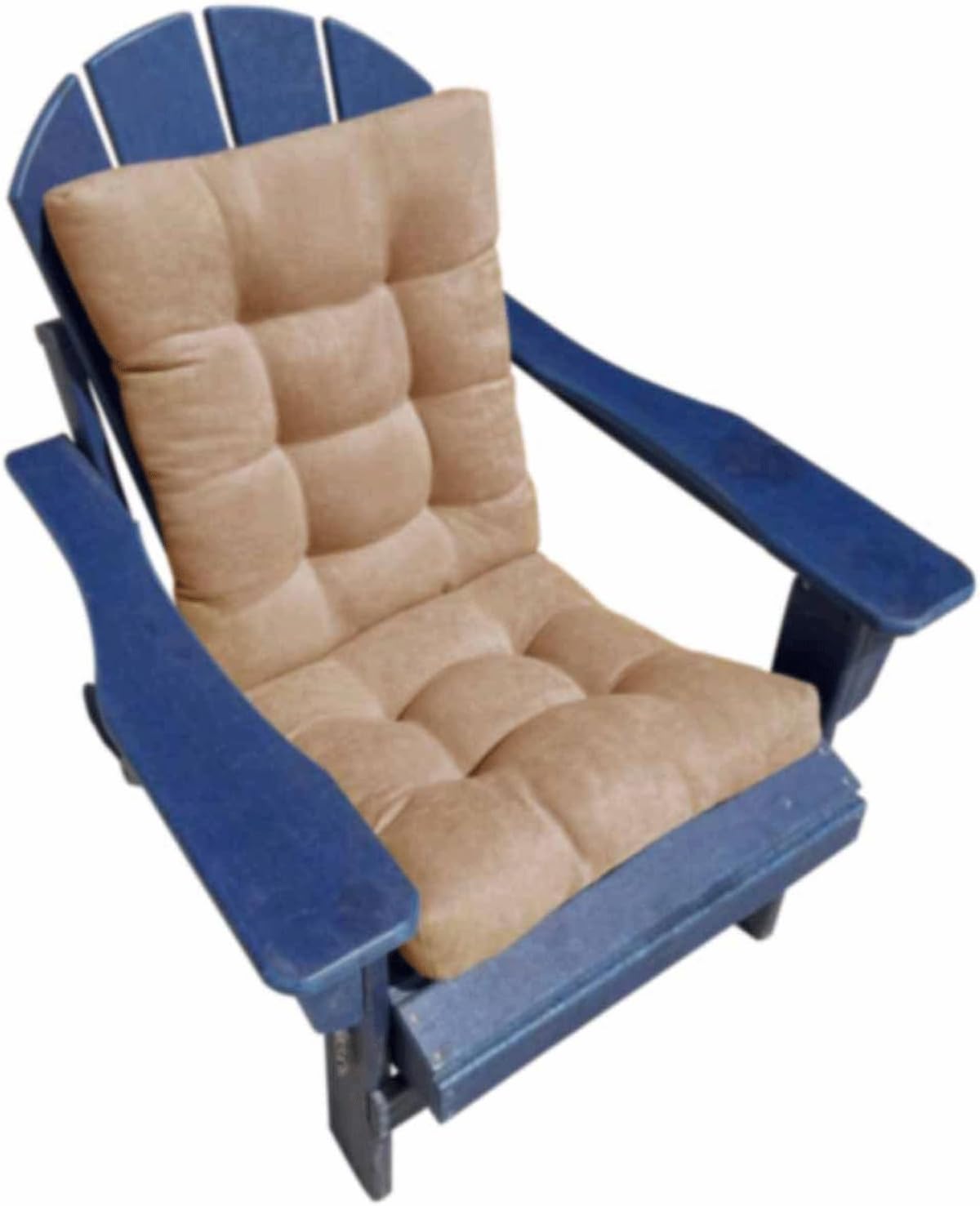 Rocking Chair Cushions, Indoor/Outdoor High Back Chair Cushion，All in One Non-Slip Adirondack Chair Cushion,Durable(Size:1 Count (Pack of 1),Color:Gray)