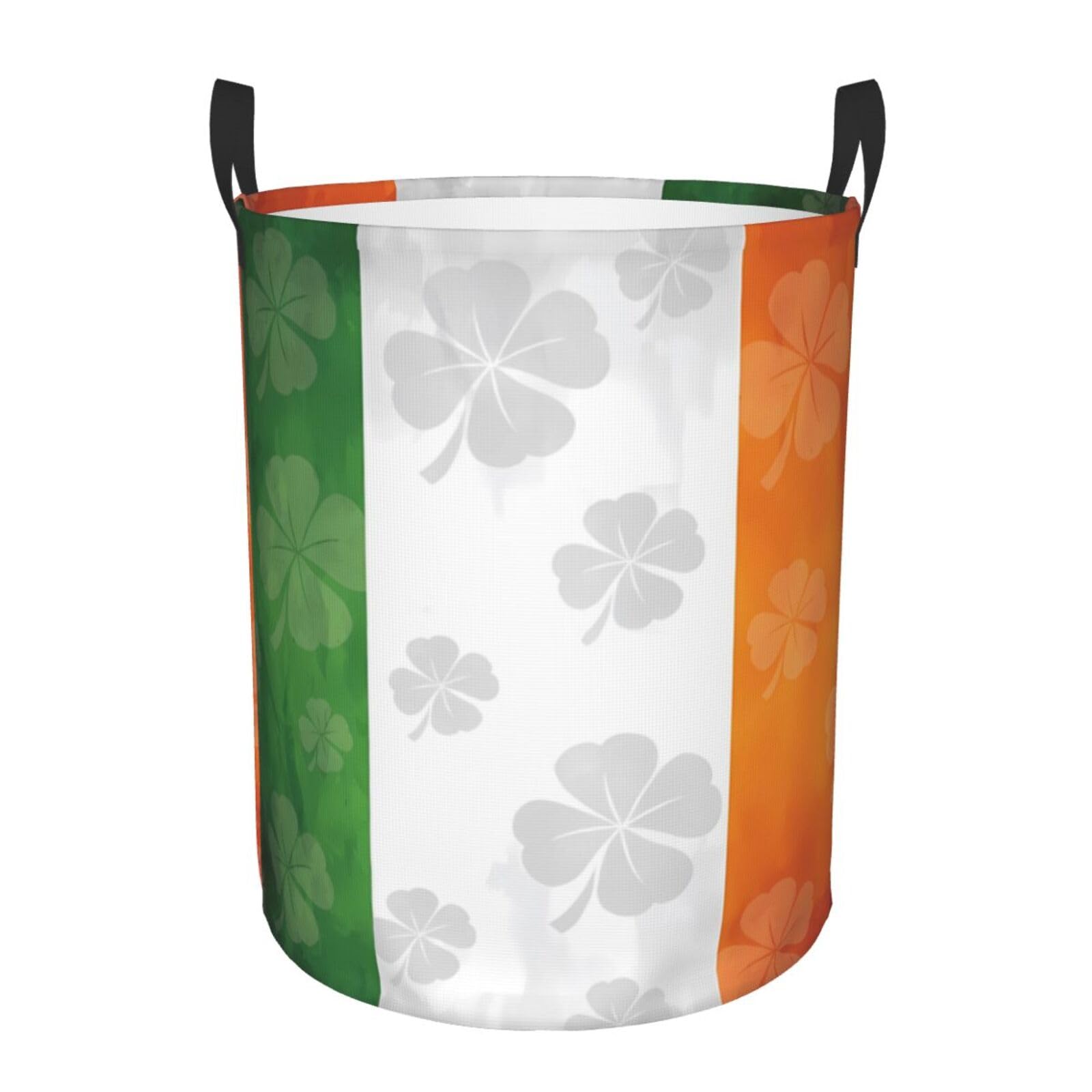 Cesto de la Ropa Sucia 40X50cm Feliz Día de San Patricio. Bandera