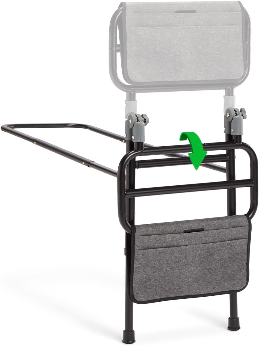 GreenChief Folding Bed Rails for Elderly Safety, Adjustable