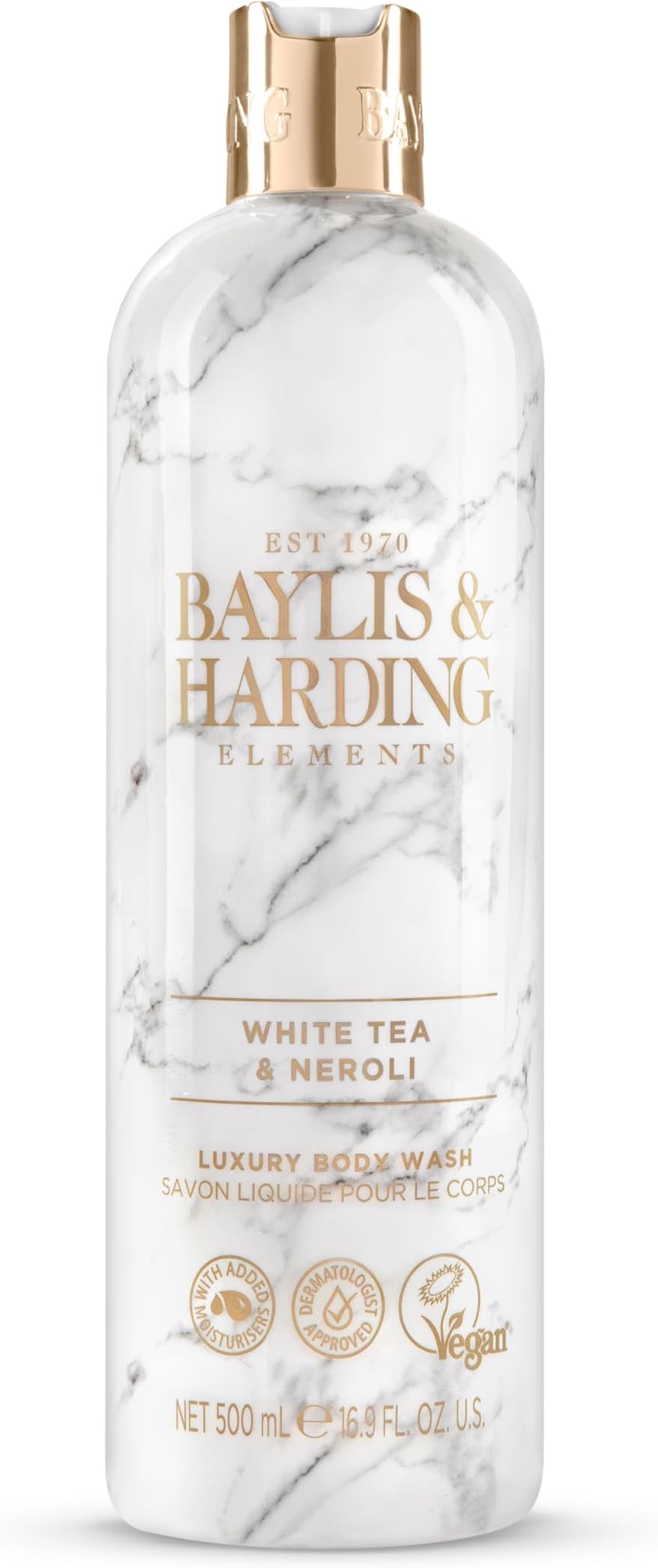 Liquid Body Wash Soap, Elements, White Tea & Neroli, 16.9oz/500ml