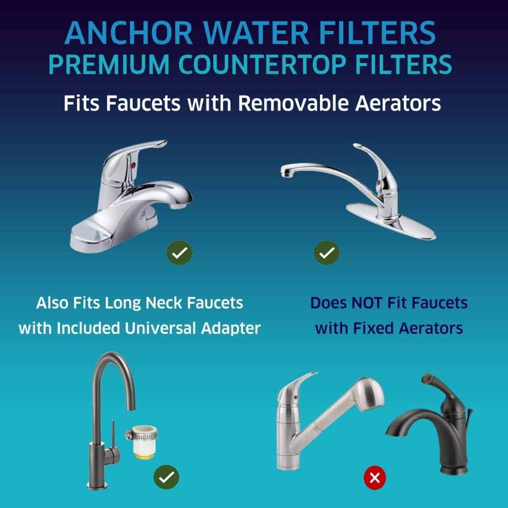 70% Off Everything Anchor AF-3500 5-Stage Alkaline Counter Top Water Filter System (White)