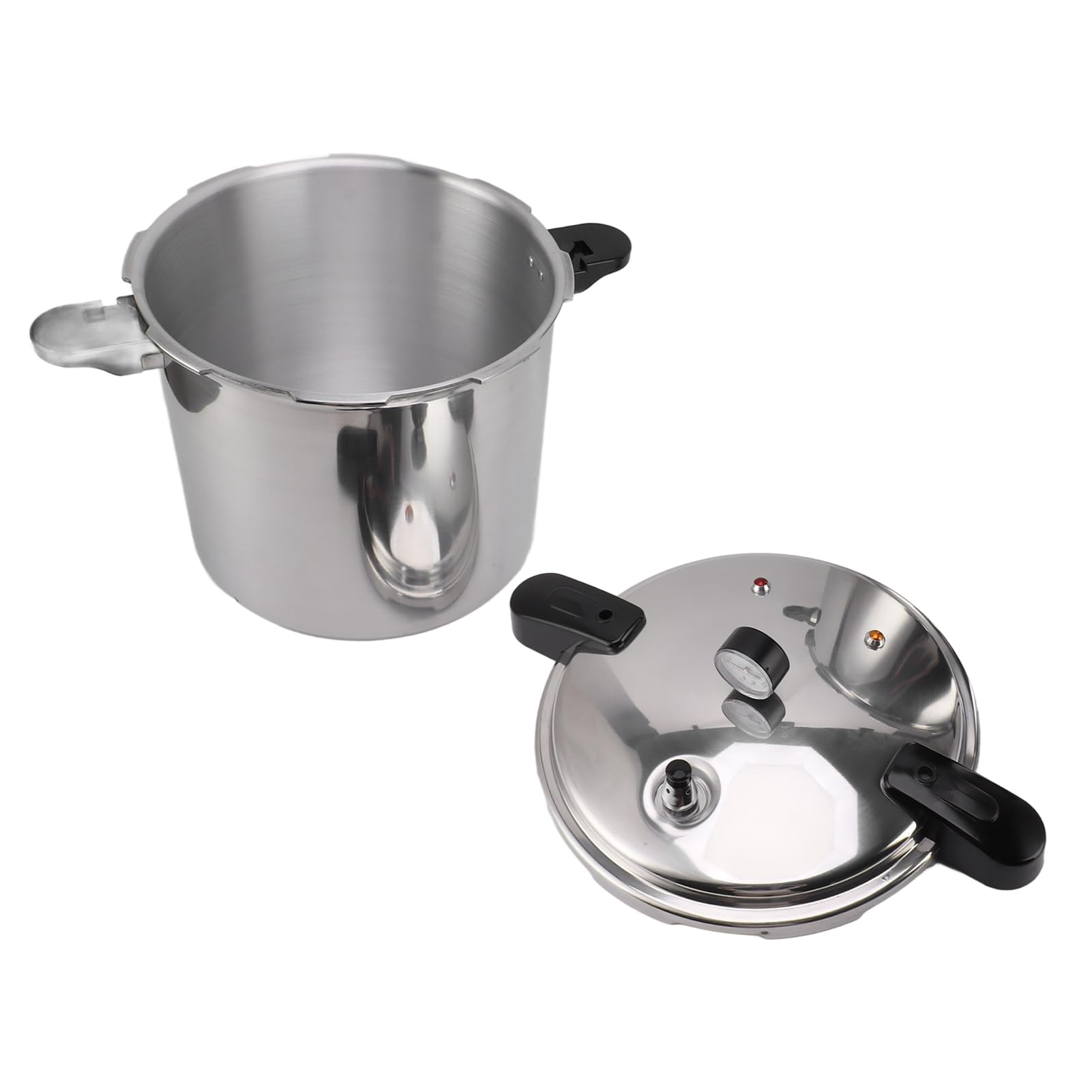 Generic Olla a Presión de Aluminio con Manómetro, Diseño de Apertura Conveniente de Gran Tamaño para Estufa de Gas