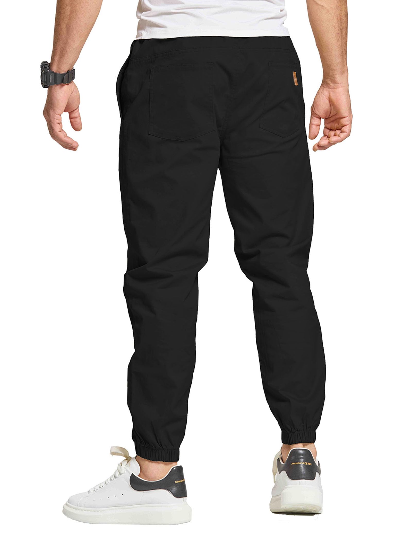 JustSun Pantaloni da Lavoro Uomo Cotone Cargo Casual Pantaloni Tuta Uomo Pantaloni Jogging Slim Fit con Tasche