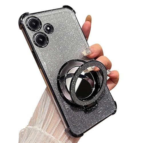 AGENIUS�EFor Redmi 12 5G �N���A �P�[�X Note 12R �J�o�[ �����Y�J�o�[�t�� ���� ���b�L TPU �\�t�g�P�[�X �O���f�[�V���� �O���b�^�[ �����^�X�}�z�����O�t�� �X�^���h�@�\ �~���[�t���X�g���b�v��(�u���b�N)