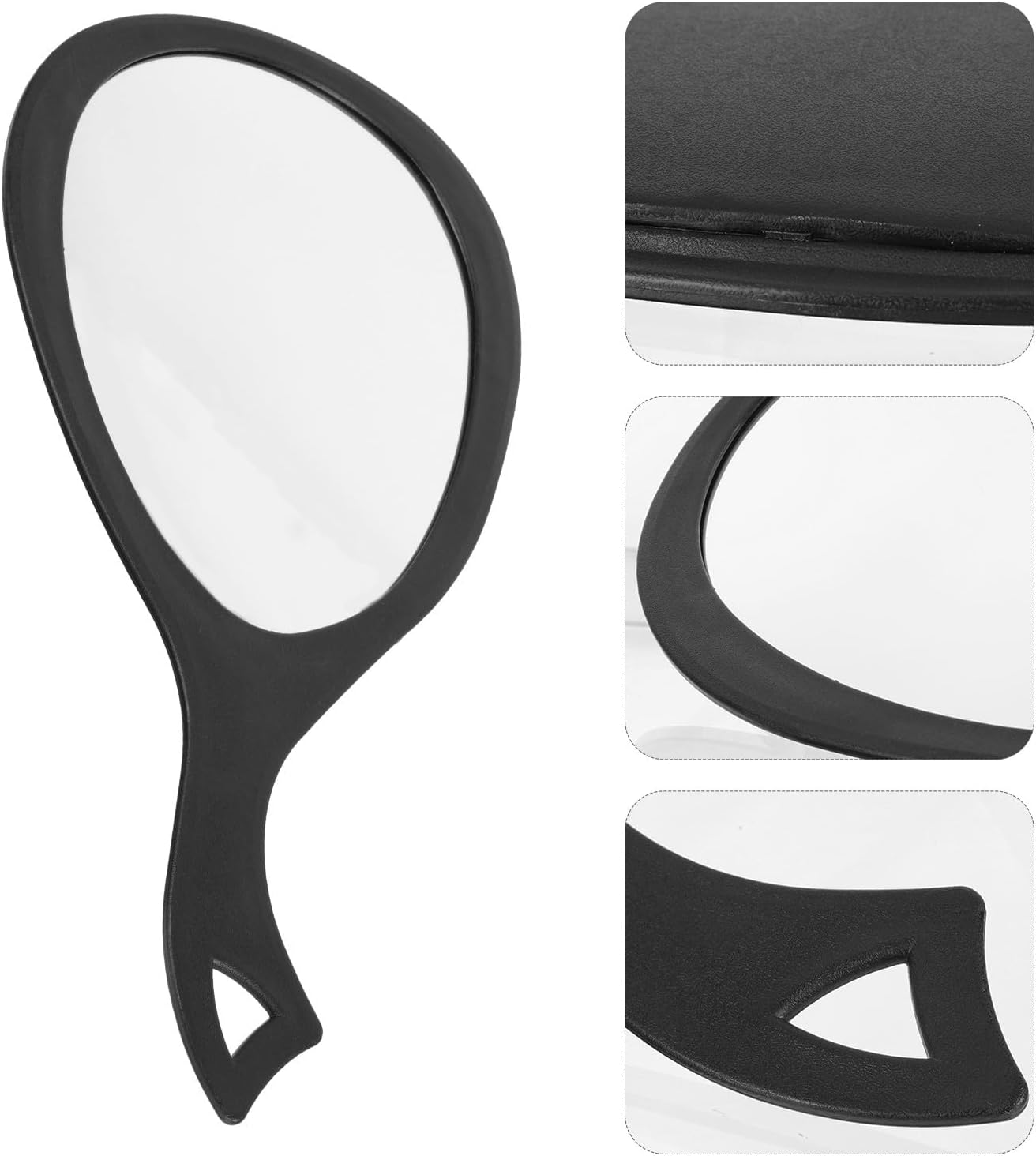 BETOOKY Handheld Abs Handle Mirror Portable Creative Makeup Mirror for Travel and Salon Use for Personal Beauty and Hair Styling
