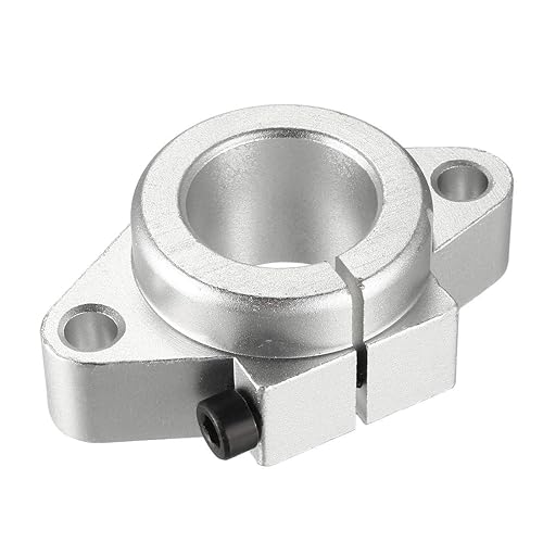 Miniatura 2 de uxcell Soporte lineal de aluminio de la guía del carril de la barra de sujeción del carril del movimiento SHF25 para el eje del diámetro de 82.0 ft m