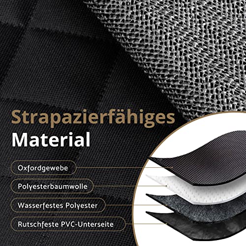AMZPET Hunde-Autositzbezug (Kompakt: 122 cm) – Wasserfest – rutschfest & Kratzfest – Strapazierfähig – 56 x 45 x 122 cm