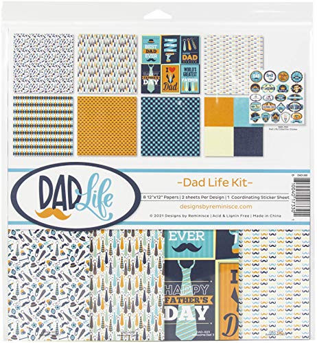 Stickers Dad Life Reminisce 12x12 pour immortaliser les moments complices entre père et fils