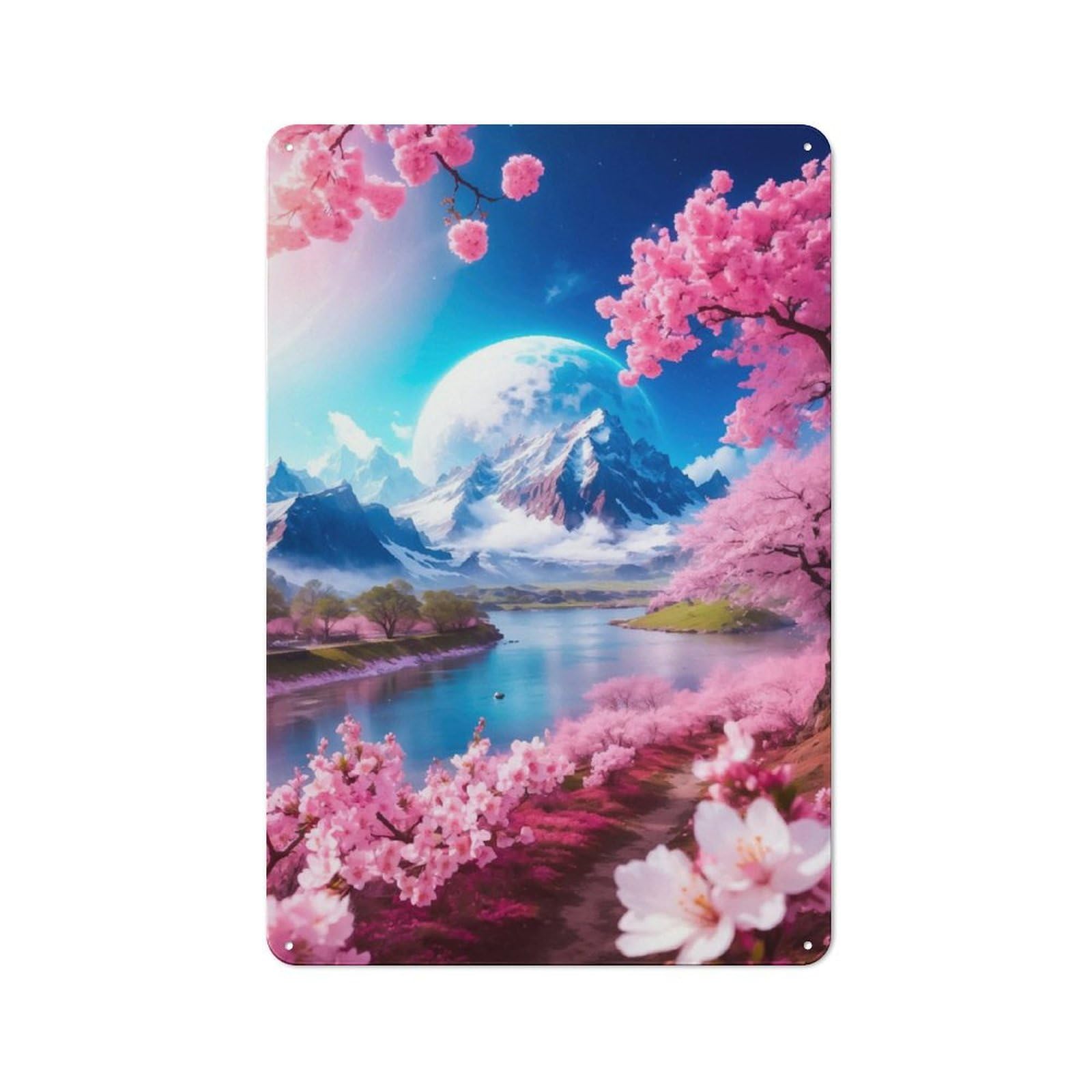 Junmoney Paradise Retro Tin Wall Plaque 30X20cm Featuring For Pub Or Café, New-Space Wall Decor For Pub Decor Enthusiasts