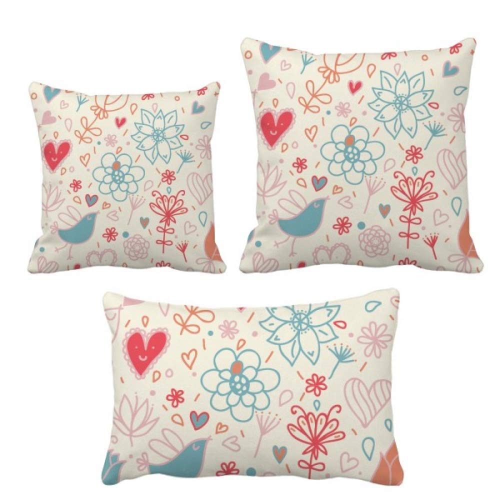 Coussin oiseaux et fleurs pour decorer le sofa de votre salon cosy