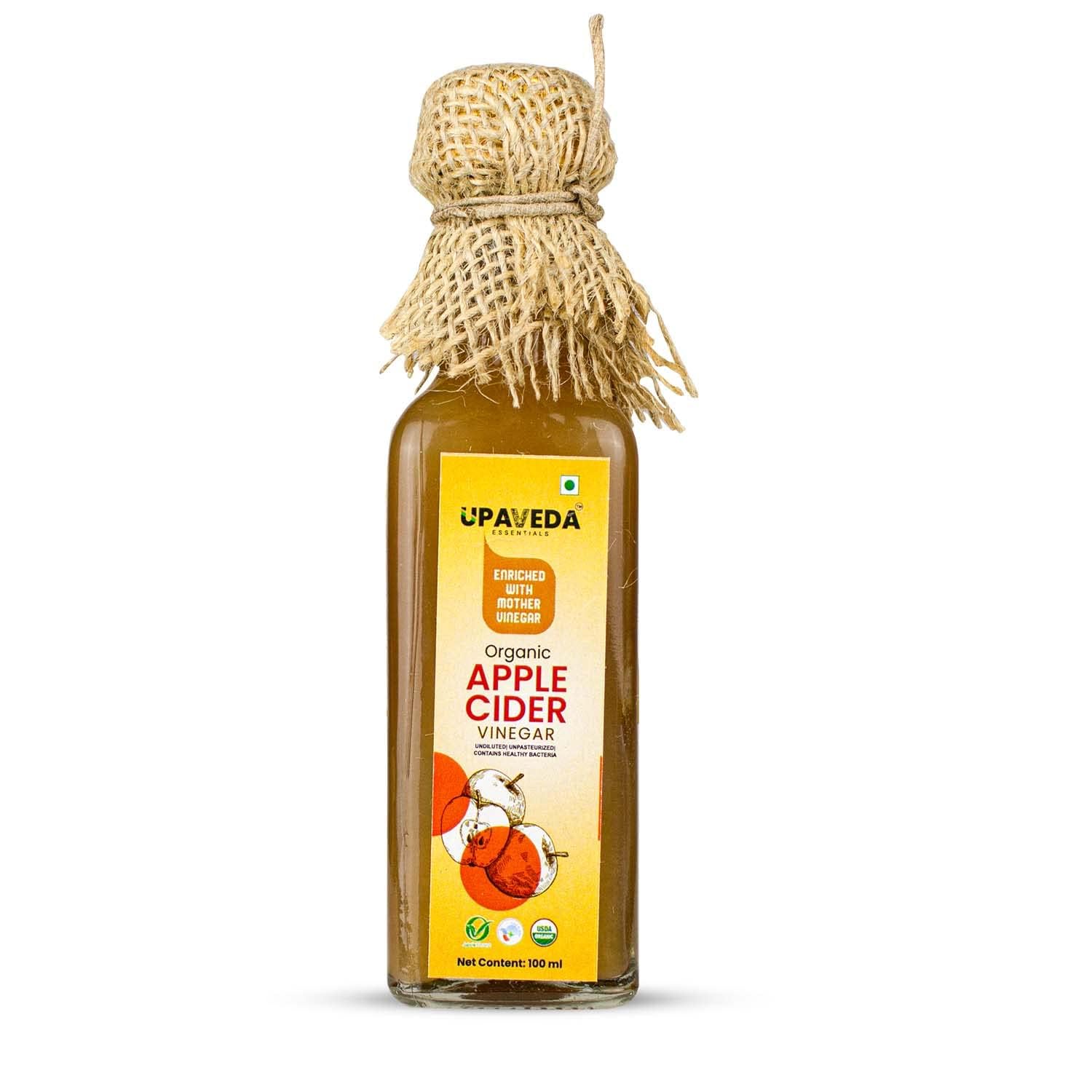 Upaveda Essentials Organic Apple Cider Vinegar 100ml | Himalayan Raw Apple | 100% No Preservatives | Unfiltered & Undiluted with the Mother | Supports Weight Management, Digestion & Immunity | No Added Sugar (B09Z2C18P7) Amazon Price History, Amazon Price Tracker