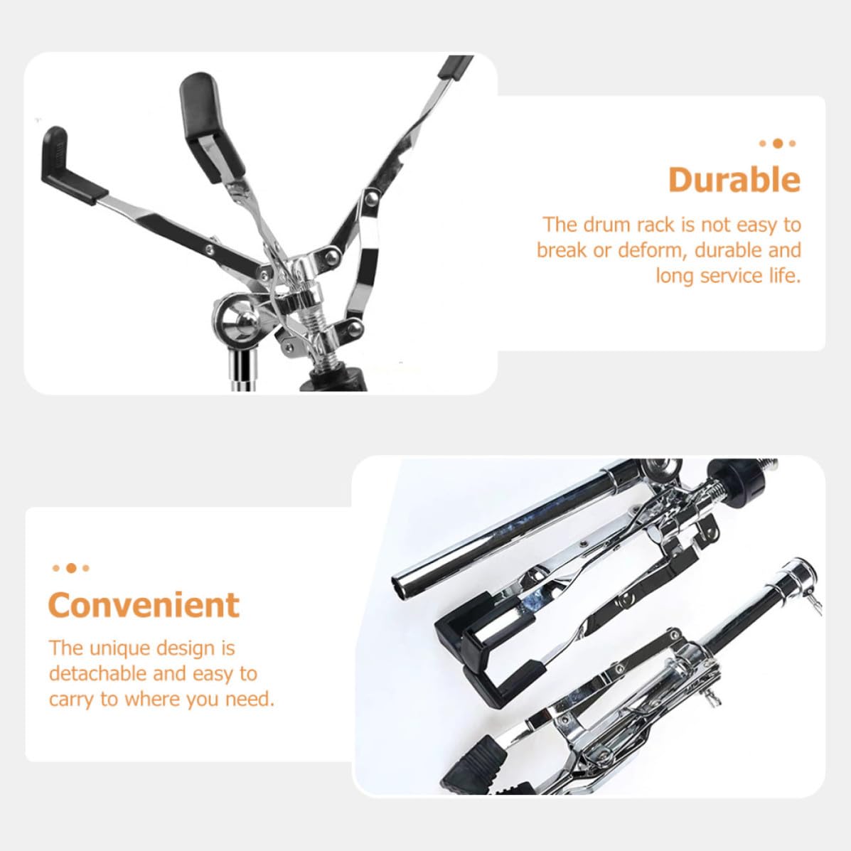 Verstellbarer Snare Drum Ständer mit Halterung aus Legierung