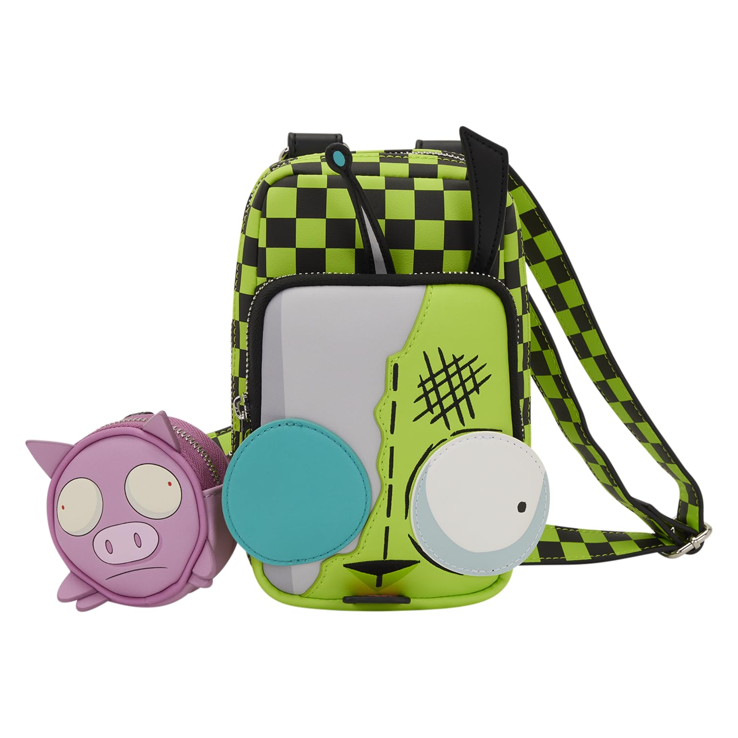 Loungefly Nickelodeon Invader Zim Gir Cellphone Crossbody Bag