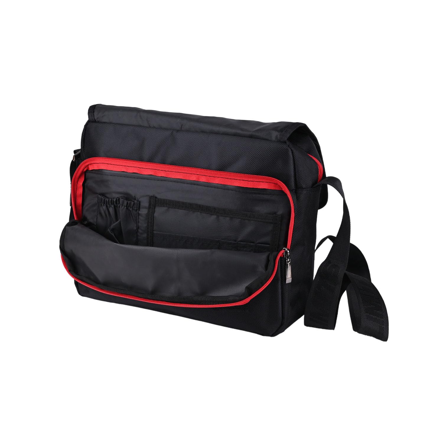 No Limits Borsa Messenger Laptop 13-15.6" con Tracolla Regolabile, Porta PC Uomo Donna, Multi Tasche, Nero