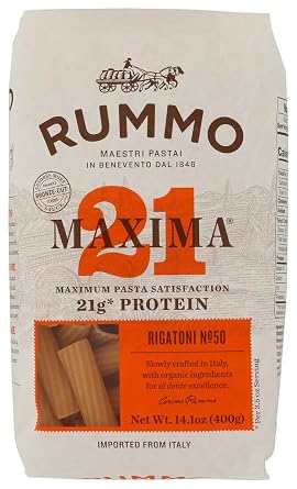 Rummo, Pasta Rigatoni Protein Organic, 14.1 Ounce