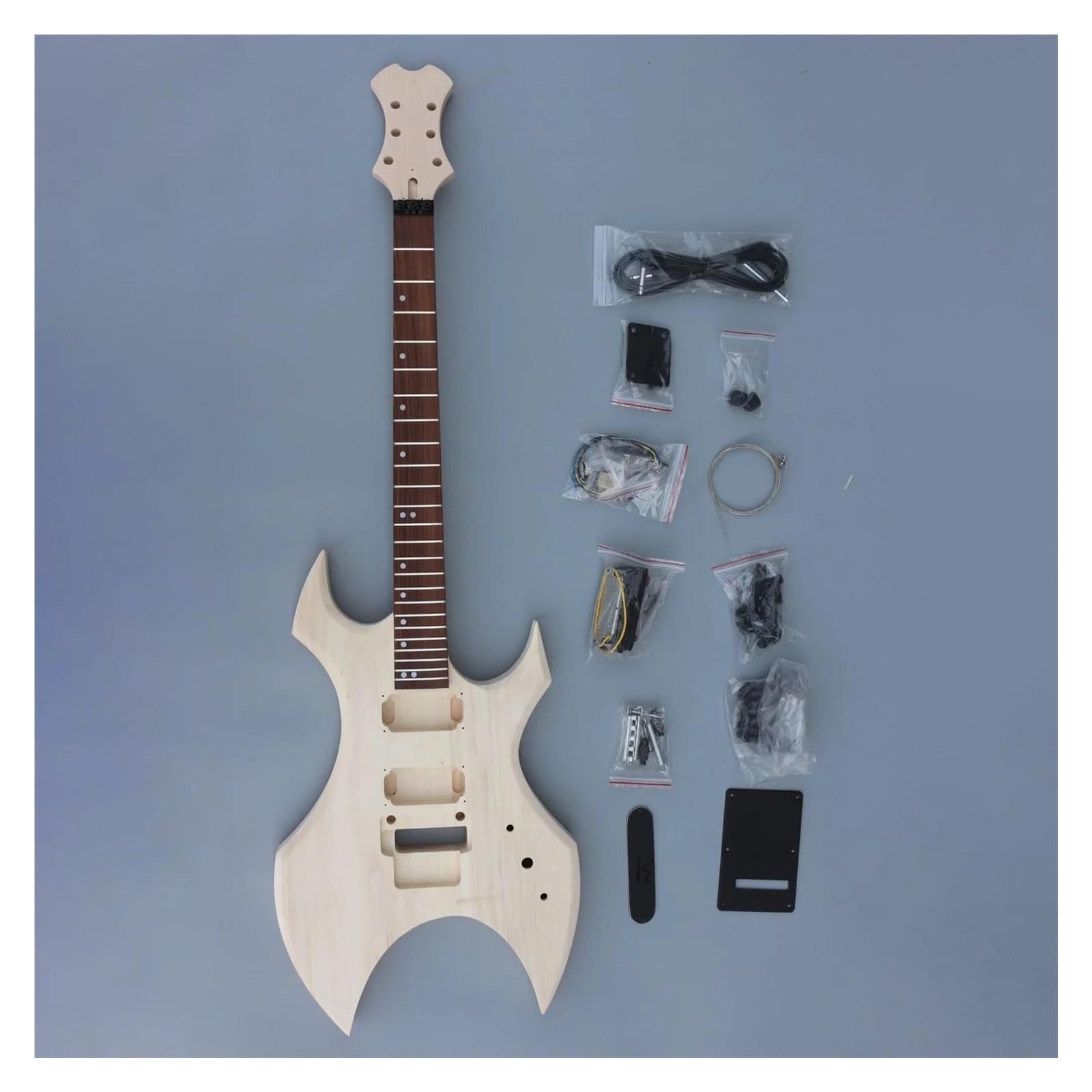 Unfinished Guitar Body Neck Body Unfinished Hollow Electric Guitar Kit