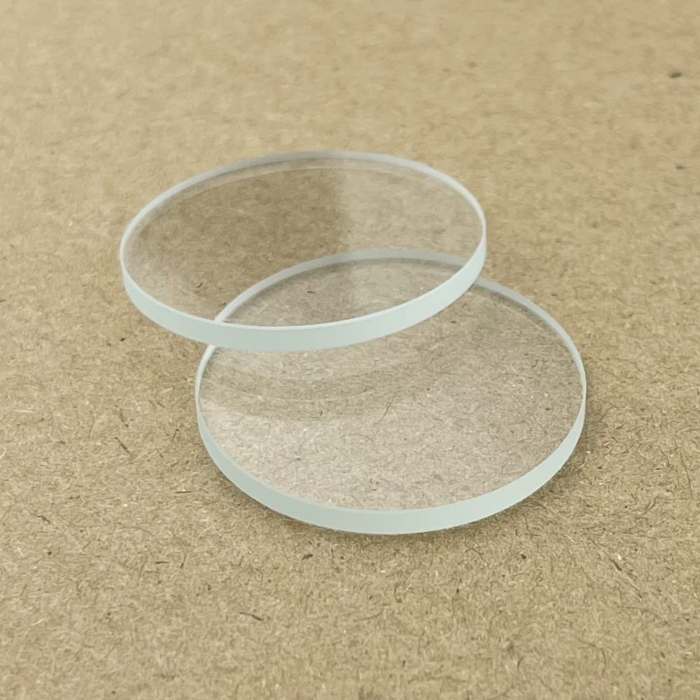 GatherTOOL 1PC/5Pcs Diameter 8 13 14 15 18 20 25 28 30 32 42mm Round Flat Lens Planus Glass Lenses for LED Flashlight Torch 22m 23mm 25mm 27mm 28mm (Color : 5 Pieces, Size : 25mm x 2mm)