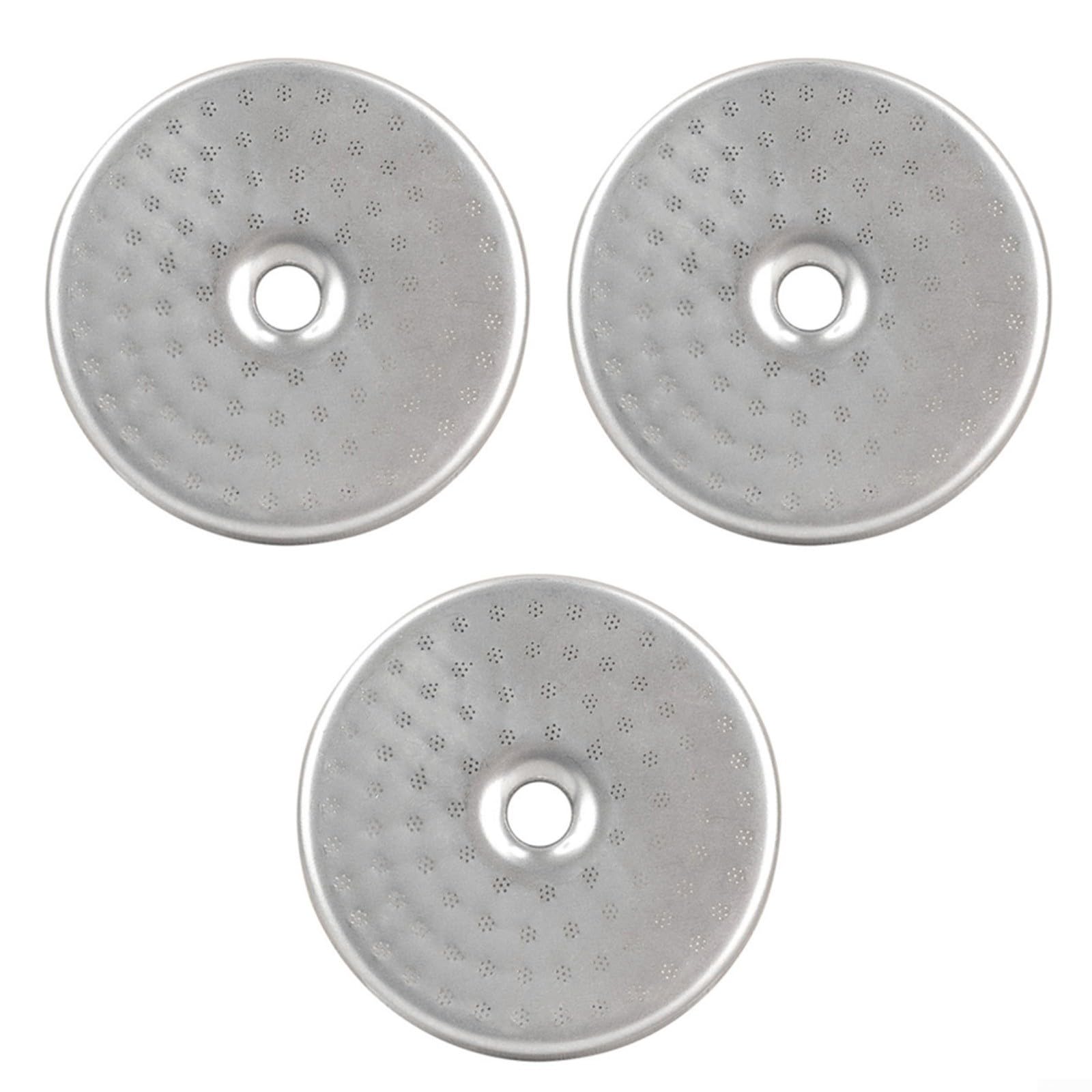 Filtro de ducha 53mm de acero inoxidable para cafetera espresso con distribucion uniforme plata 2 u