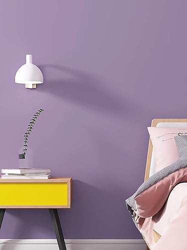 Miniatura 3 de Ismoon Papel tapiz morado para despegar y pegar, papel adhesivo morado sólido de 15.7 pulgadas, 236 pulgadas, extraíble, impermeable, para Rojo