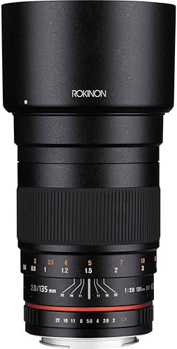 Rokinon Lente teleobjetivo F2.0 ED UMC de 5.315in para cámaras de lente intercambiables Sony E-Mount (NEX)