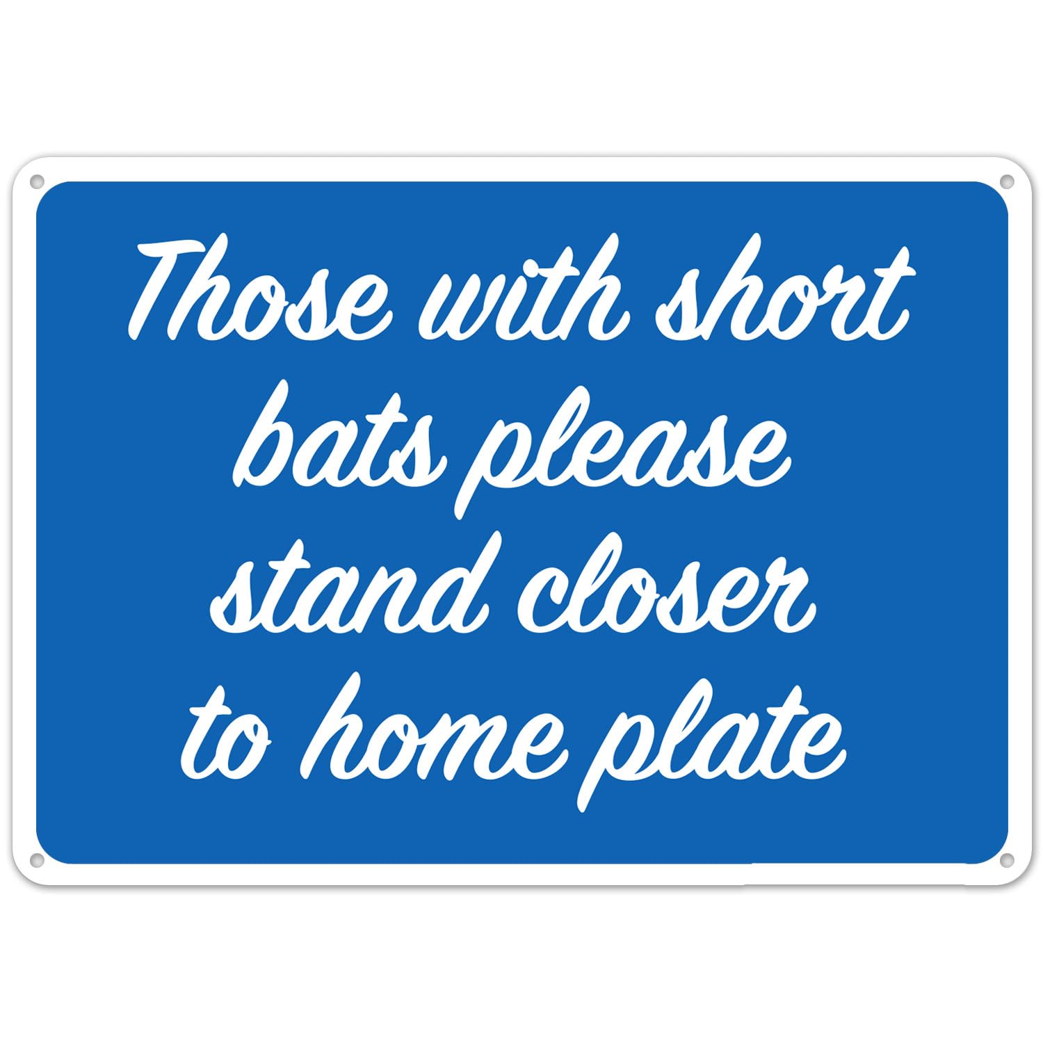 Sports Leisure Interesting Slogan Metal Wall Sign Stadium Activity Area Decor 12x8 Inch