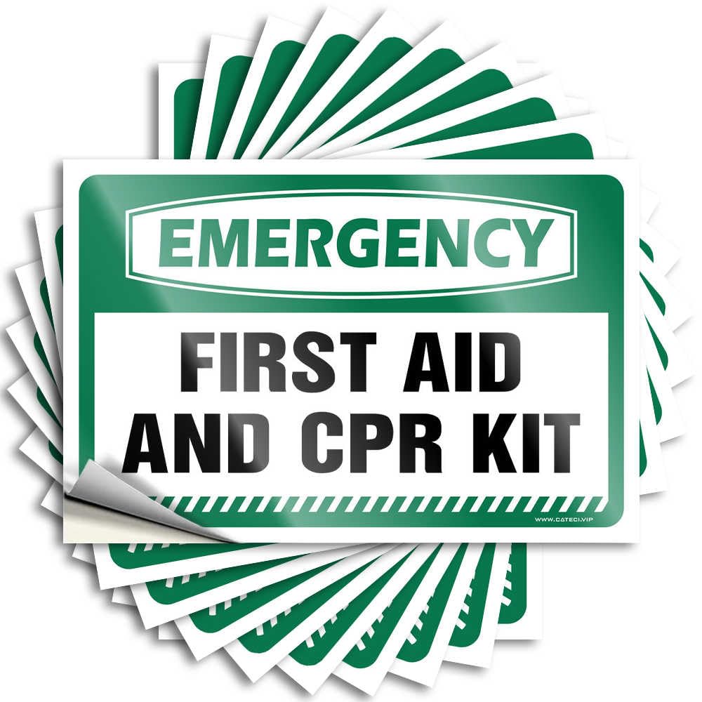Funny Sticker Western Home Decor | Autumn Window Emergency First Aid and CPR Kit for Teen(8X12CM)