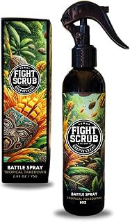 Post-Training Body & Gear Spray for Athletes – Witch Hazel Formula – Combat Sports Hygiene for BJJ, Wrestling, MMA – Deodorizes Skin & Equipment – 8oz (Mango + Coconut)