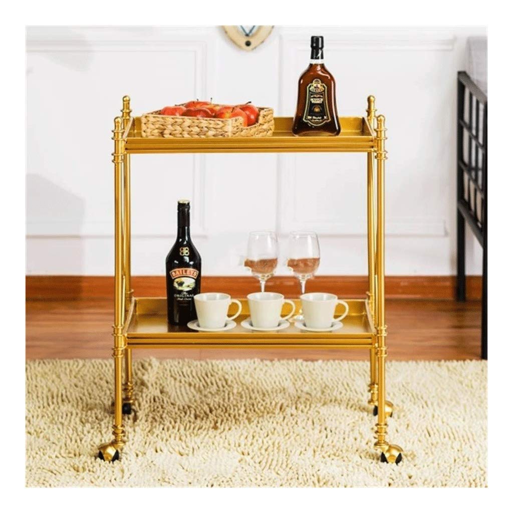 Carrito de Bar de Lujo para Hotel, Carrito de té y Bebidas con Servicio de Vino. Elegante Carrito de Servicio para Uso en hoteles y hogares.