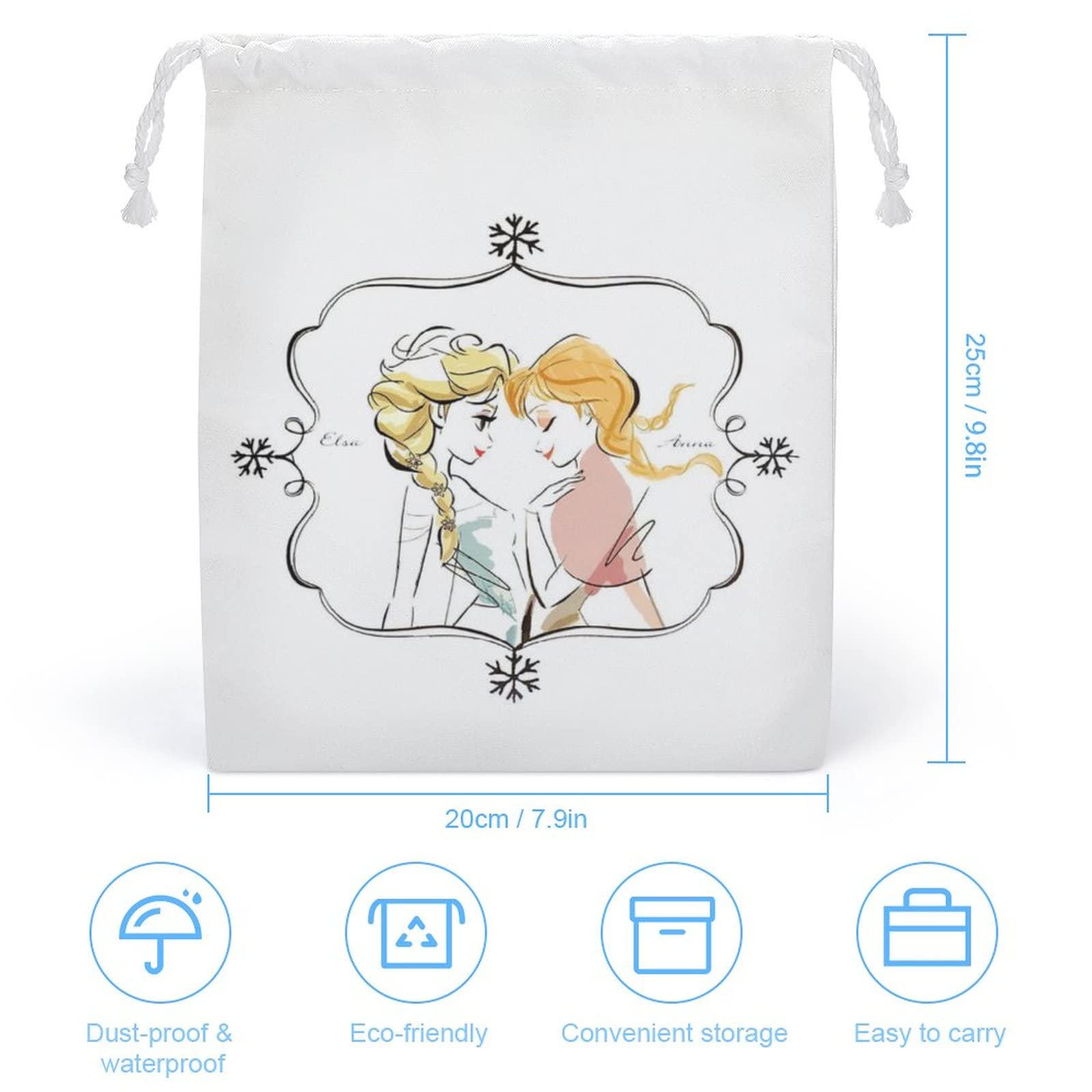 Amazon.co.jp: アナと雪の女王 巾着袋 中 給食袋 ギフトバッグ 小物