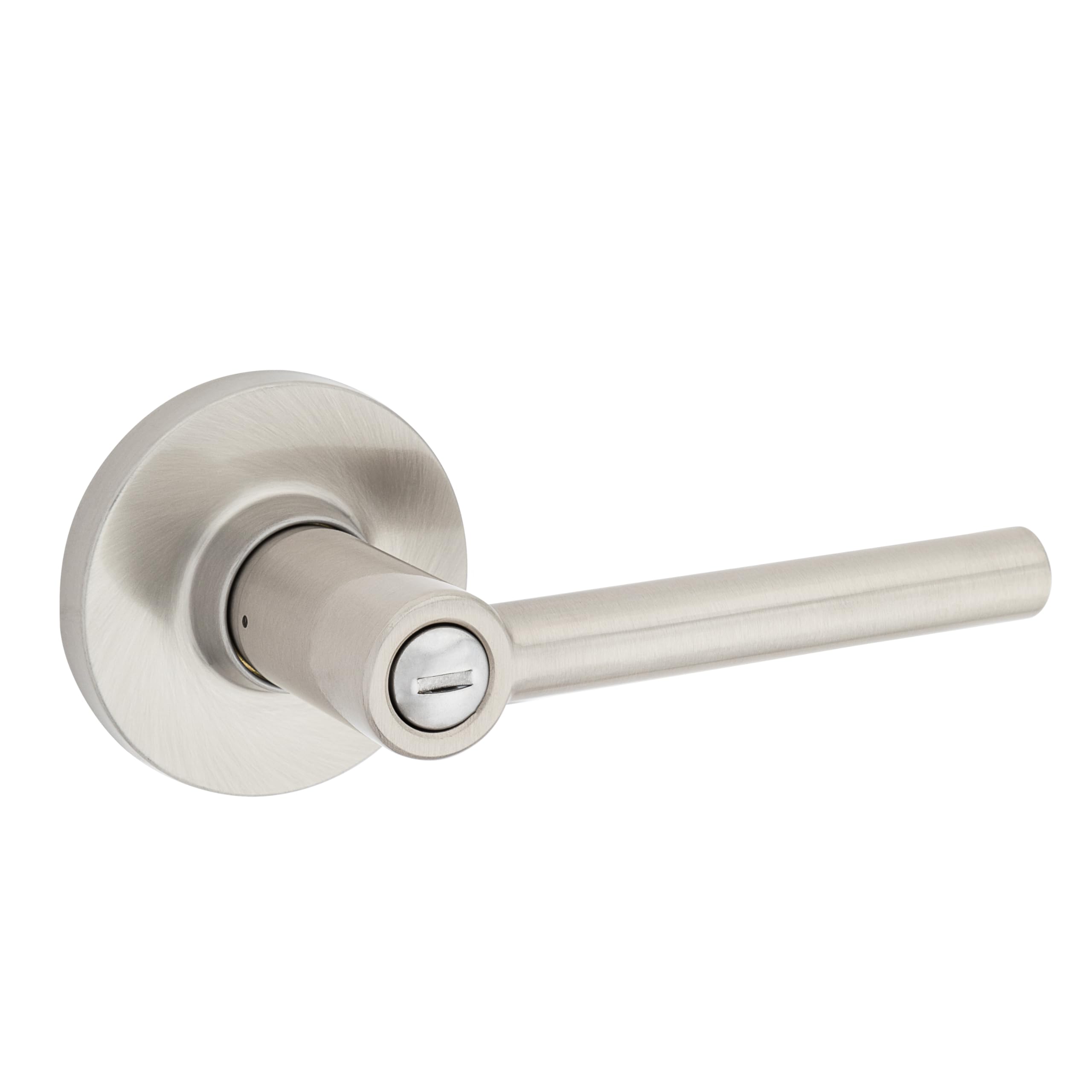 Safe Lock - Reminy Lever, Privacy for Bedroom or Bathroom, Satin Nickel Finish