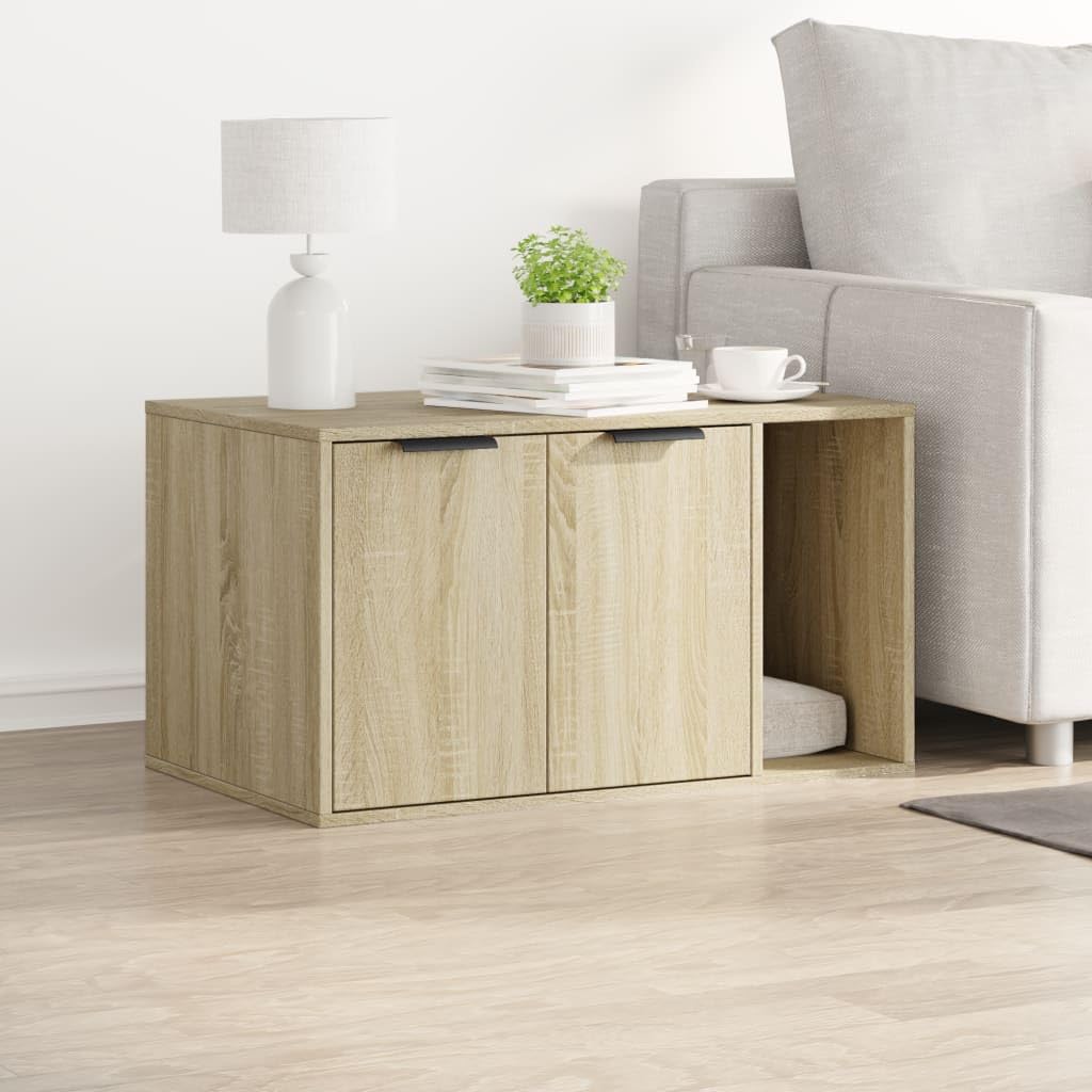 vidaXL Recinto Lettiera Gatti Rovere Sonoma 80x50x45 cm in Truciolato