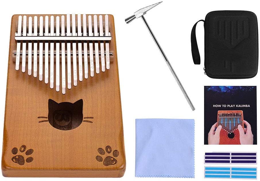 Mini Doigt Kalimba Pouce Piano Portable 17 Touches Kalimba Pouce Piano Érable avec Sac Fourre-Tout Tuning Marteau… - Les Beatles, Paul McCartney, John Lennon, RIngo Starr, George Harrison Mini Doigt Kalimba Pouce Piano Portable 17 Touches Kalimba Pouce Piano Érable avec Sac Fourre-Tout Tuning Marteau… – Image 8