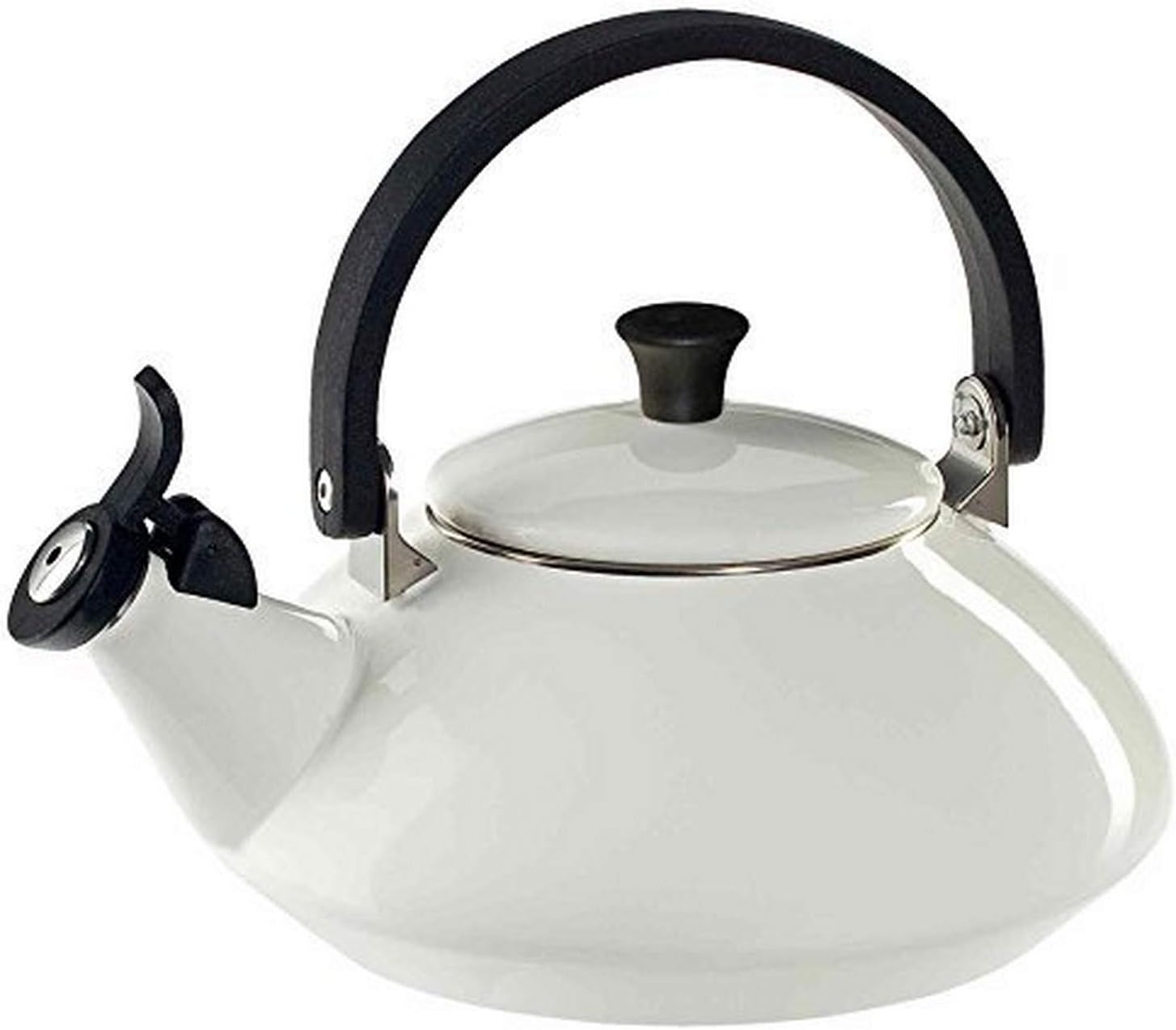 Le Creuset Enamel On Steel Zen Tea Kettle, 1.6 qt., White