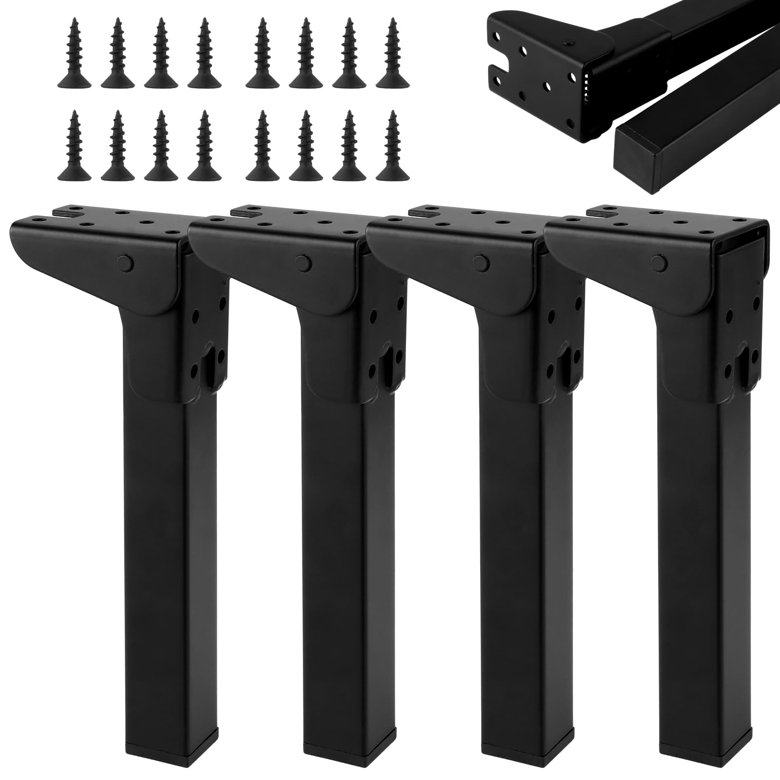Patas de mesa plegables de metal resistente para crear muebles auxiliares firmes