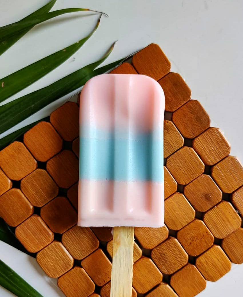 The Bubble Bliss Cotton Candy Popsicle Soap, 100 gram ( Pack of 1), White