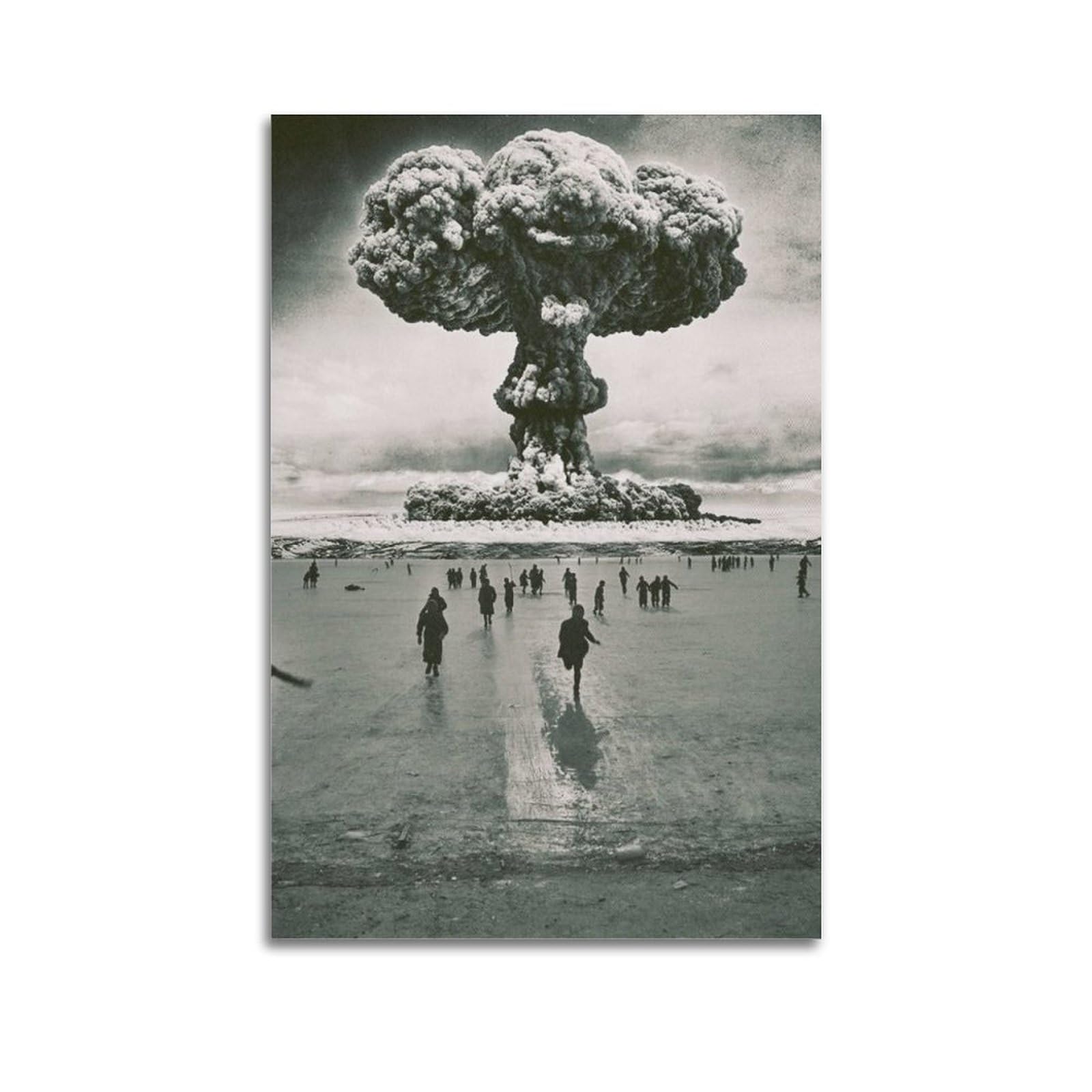 Nuage De Champignon D'explosion De Bombe Nucléaire | Photo Premium