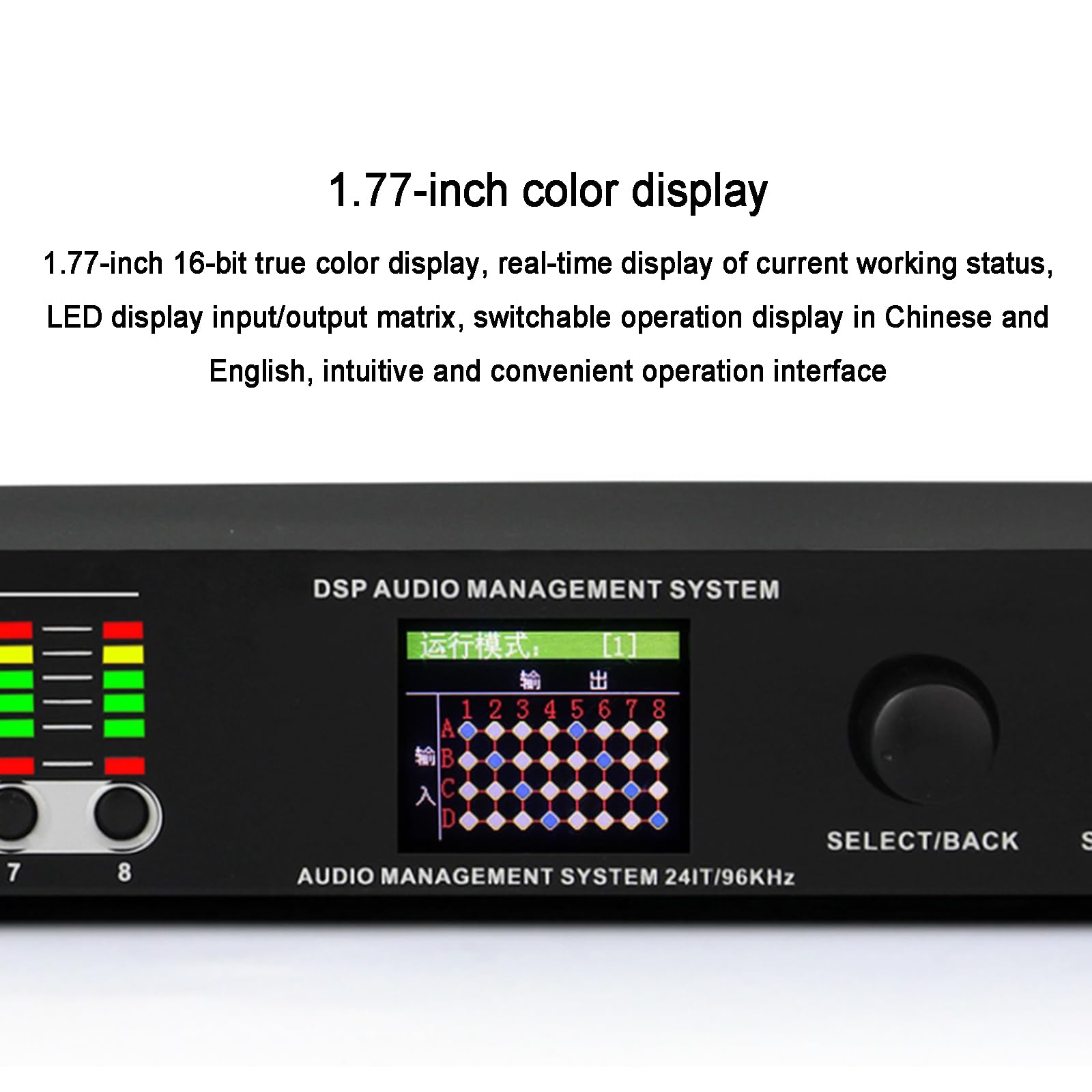 Digitaler Audioprozessor, Professioneller Karaoke-Effektor Mit 16 Voreingestellten Modi, Einstellbar Über PC-Schnittstelle, Verhindert Heulen, Für Hallgeräte, Bühnen, Kirchen