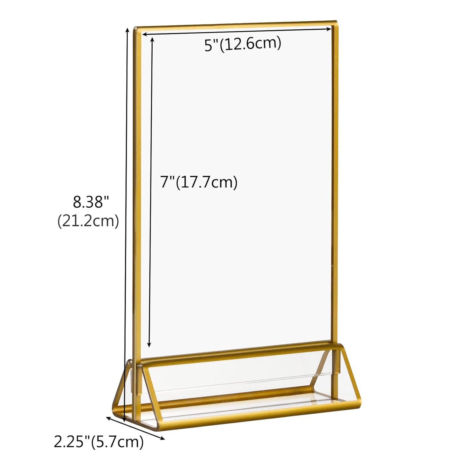 Boxalls Gold Border Acrylic Sign Holder - Image 4