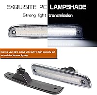 Vista 2 de Kit de lentes transparentes LED blancas compatible con Jeep Cherokee 1997 1998 1999 2000 2001 Luz de marcador de estacionamiento lateral