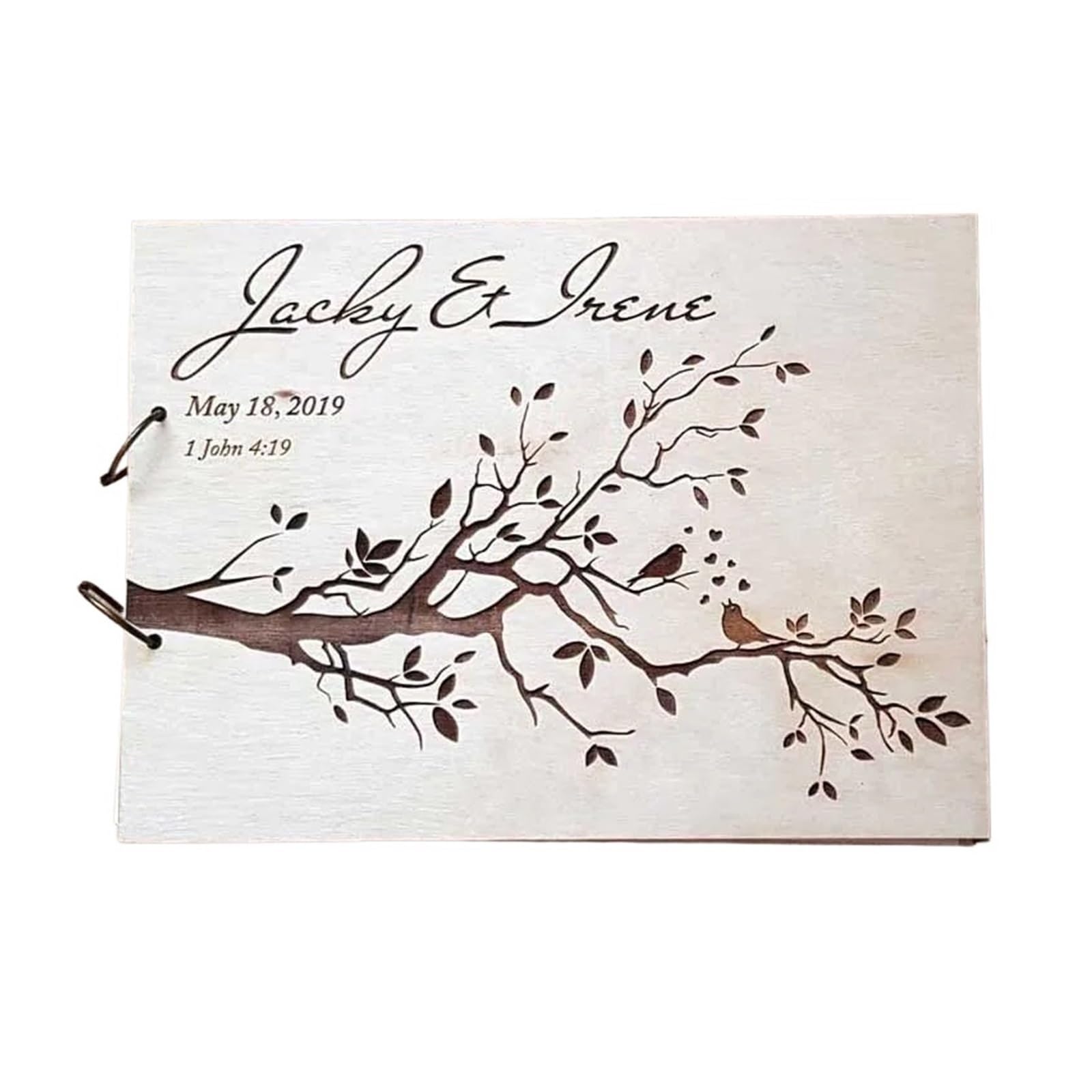 Libro Firmas Boda Libro de visitas Boda rústica Madera