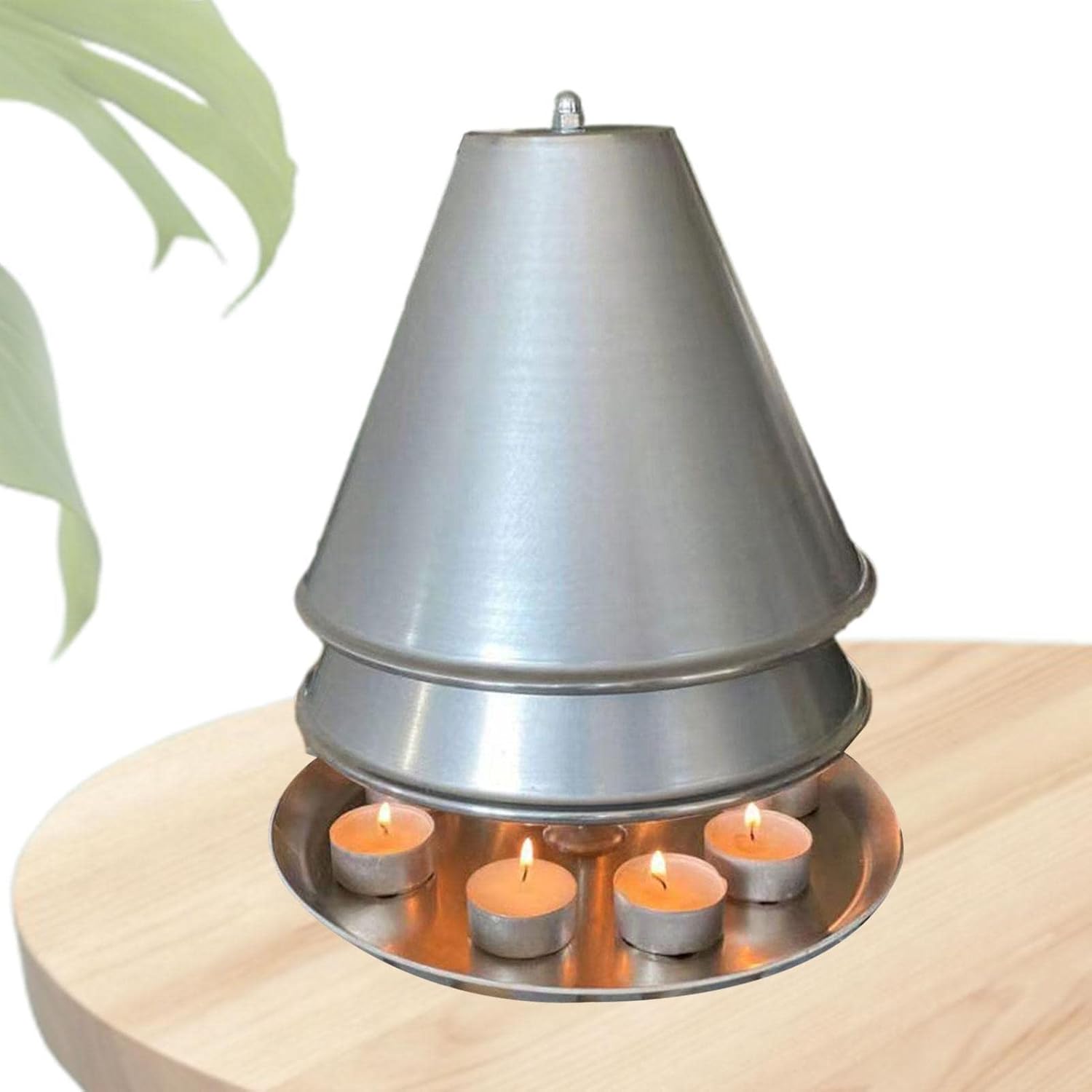 DoubleWalled Tea Light Oven, Iron Tea Light Stove Candle Heater for up
