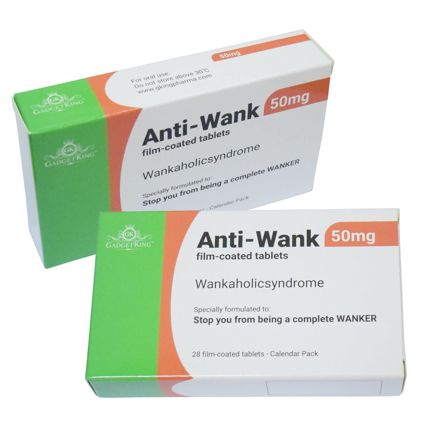 Gadgetking Prank Pill Box Anti-Wank Xmas Gift Ideal Present for Him Husband Boyfriend Dad Men Uncle Funny Prank Pill Tablet Valentines Christmas 40th 50th 60th Secret Santa Birthday Aprils fools