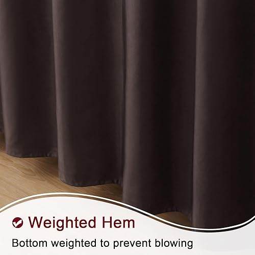 Vista 136 de Cortina de ducha de tela, estampado beige y tostado, cortinas de ducha con patrón de damasco bohemio de cachemira para baño, cortinas de baño Hudson