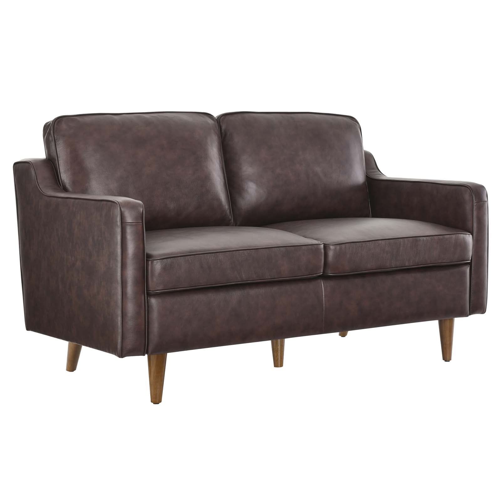 Modway Impart Upholstered Leather Loveseat, Brown for sale Las Vegas