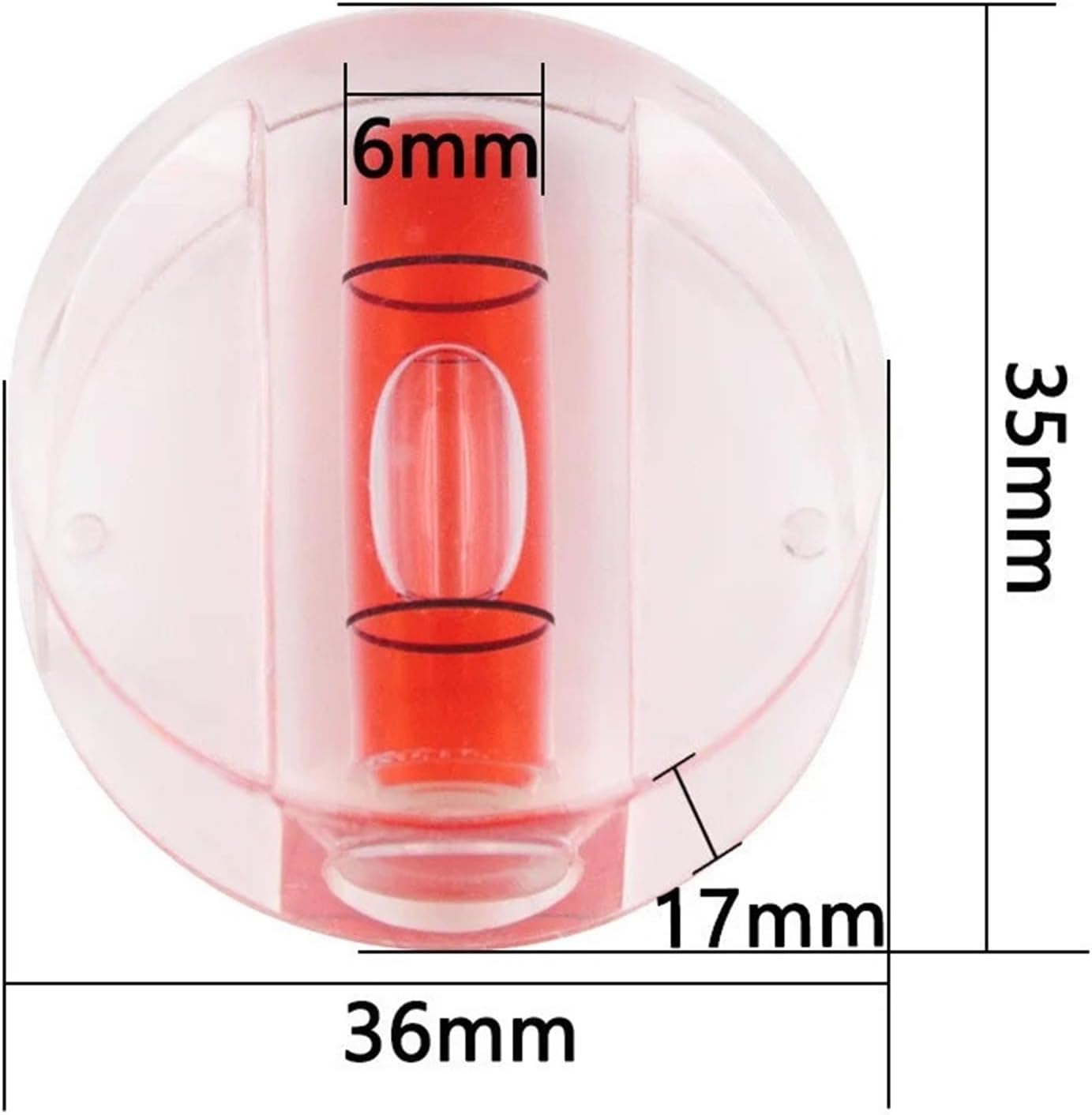 1pc Bubble Spirit Level Round BubbleLevel Bullseye Horizontal Ruler Measure Tools(2PC)