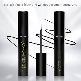 EMEDA Eyelash Glue Black Lashes Glue Super Strong Hold 24H/ Water Proof/Formula/Quick Dry Pegamento De Pestaas False Eyelash Adhesive Strip Adhesive(5ml)