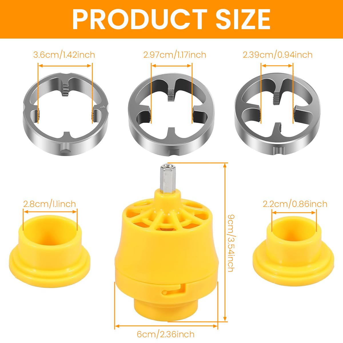 Serplex® Pipe Threading Dies for Electric Drill, Plastic Pipe Tap Die Set