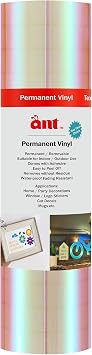 Ant PVP 9.5 inch Width Holographic Smart Matless Vinyl 9.5inch x 20ft, Transparent with Red Light Compatible with Cricut Joy Xtra Decals Stickers&More All-Weather&Fade-Proof Ideal for Outdoor Use