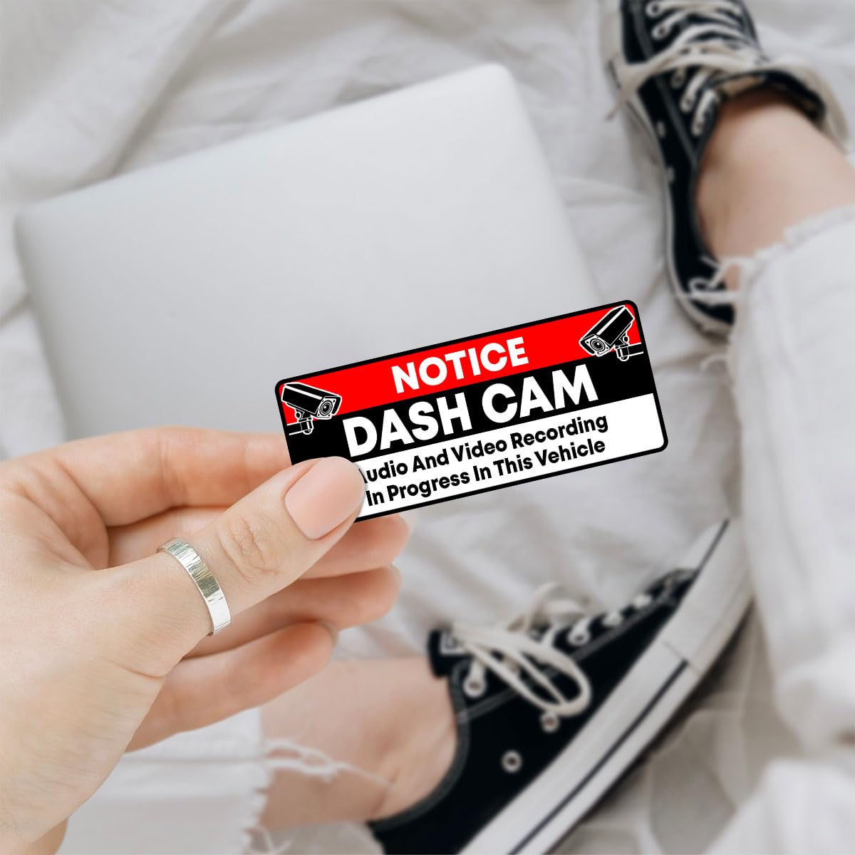 Warning Sticker | Audio And Video Recording May Be In Progress