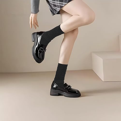 Miniatura 7 de Forwe 3 pares de calcetines holgados para mujer, talla 9-11, suaves, extra largos, hasta la rodilla, calcetines para botas altas